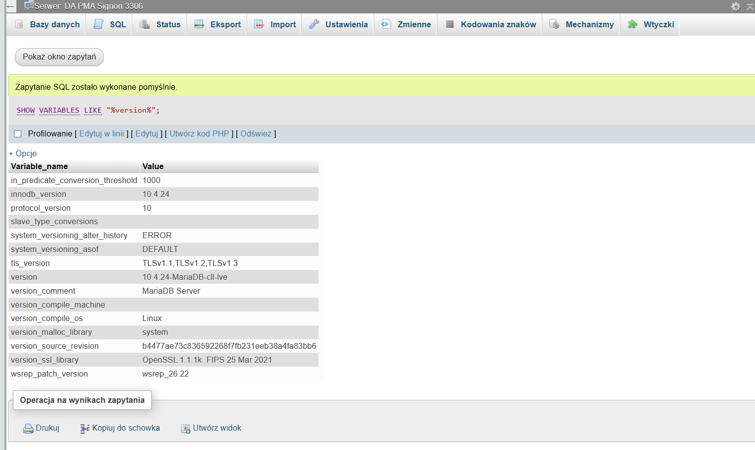 Jak sprawdzić wersję PHP i bazy MySQL? | Hostdog